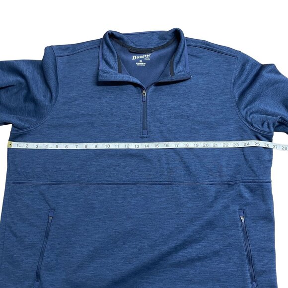 DULUTH TRADING CO SWEATSHIRT MENS XL STANDARD FIT HALF ZIP MOCK NECK ZIP POCKET - Picture 7 of 8